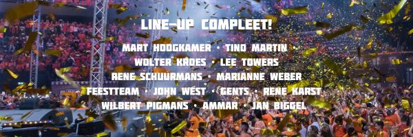 Line-up Nacht van Oranje 